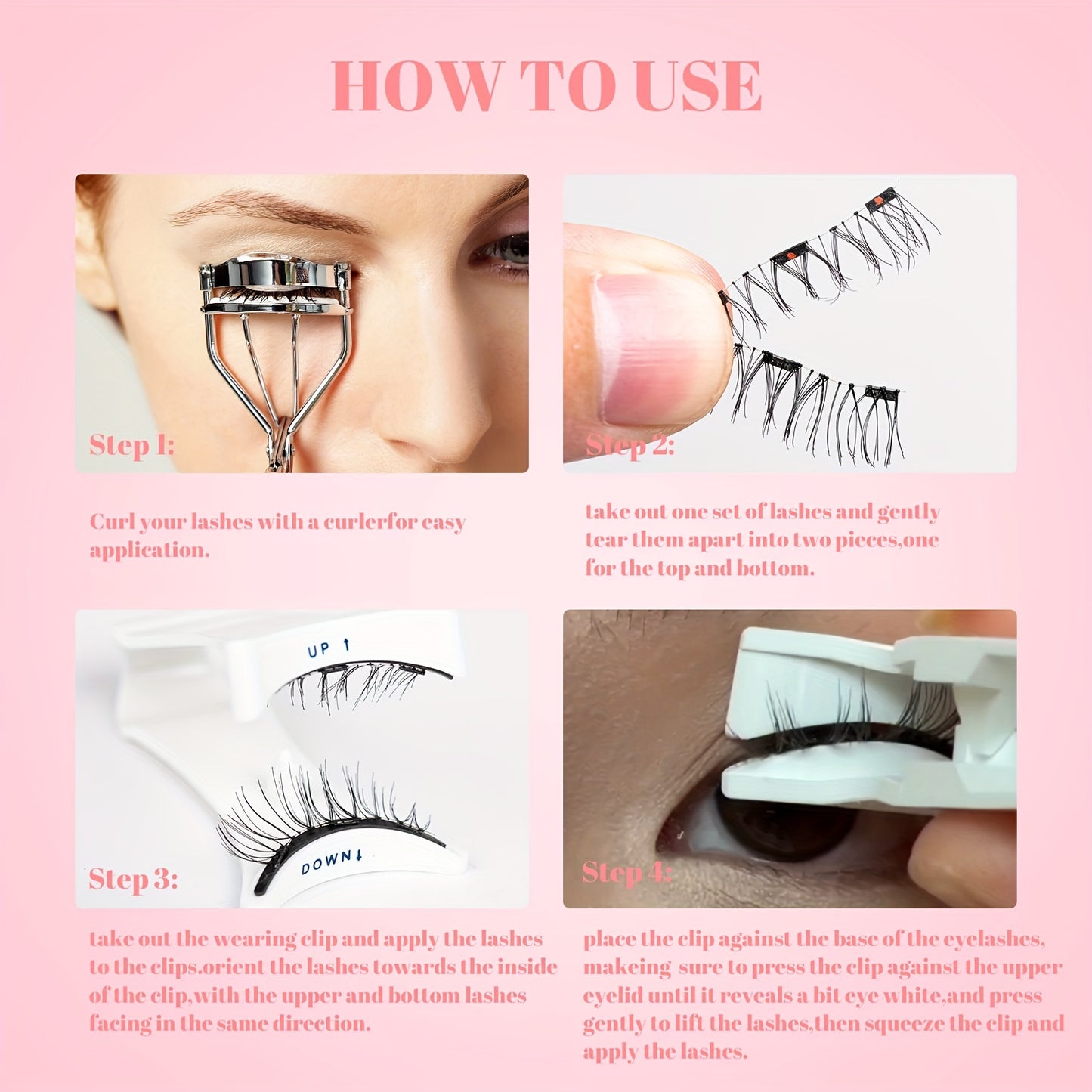 False Eyelashes
Ultra-Thin Magnetic Eyelashes Kit - 20Mm, Lightweight & Reusable 3D Lashes With Applicator, No Glue Needed, Formaldehyde-Free