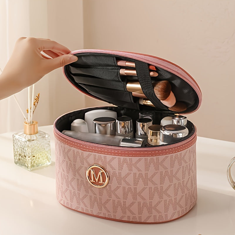 Makeup bags & Storage
Luxury Waterproof Makeup Organizer - Large Capacity, Multi-Functional Travel Cosmetic Bag With Portable Cylinder Design For Women