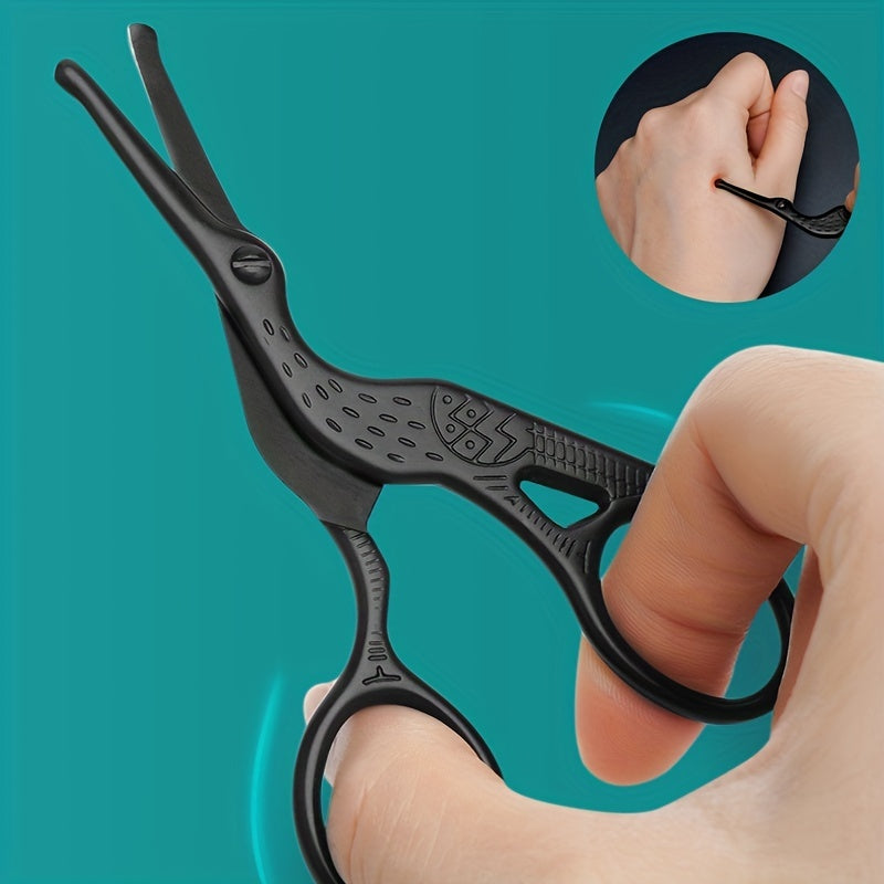 Shave & Hair Removal
Safety Round Head Stainless Steel Nose Hair Scissors, Stork Type Beauty Scissors For Eyebrows, Nose Hair, Beard, Ear Hair, Stainless Steel Eyebrow Scissors, Men And Women Professional Facial Hair Scissors