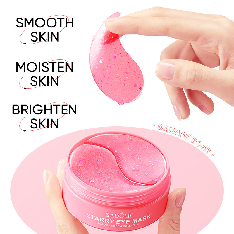 Personal Care
Korean Beauty Rose Hydra-Gel Eye Mask Sheet For Smooth, - Perfect For All Skin Types - Travel And Home Use