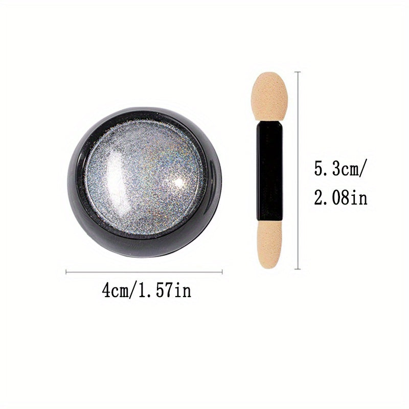 Nails
Nail Mirror Chrome Powder, Metallic Holographic Chrome Nail Powder, Nail Art Gel Polishing Chrome Flakes Pigment Dust Decorations Manicure