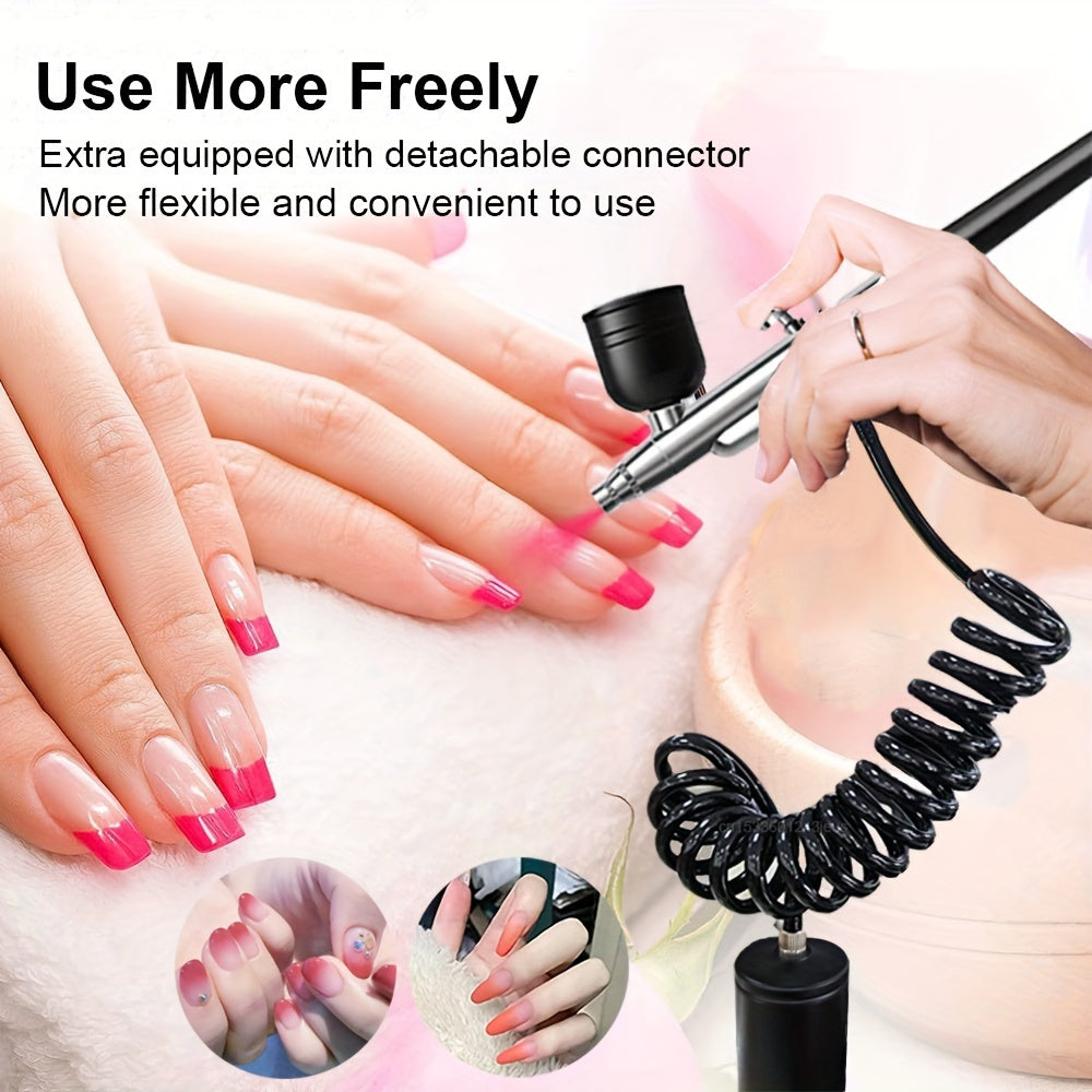 Beauty Tools
1 Set Airbrush Kit With Compressor, Auto Handheld Airbrush Gun With 0.3mm Tip, Rechargeable Portable Air Brushes For Painting, Tattoo, Nail Art, Model Coloring, Makeup, Cake
