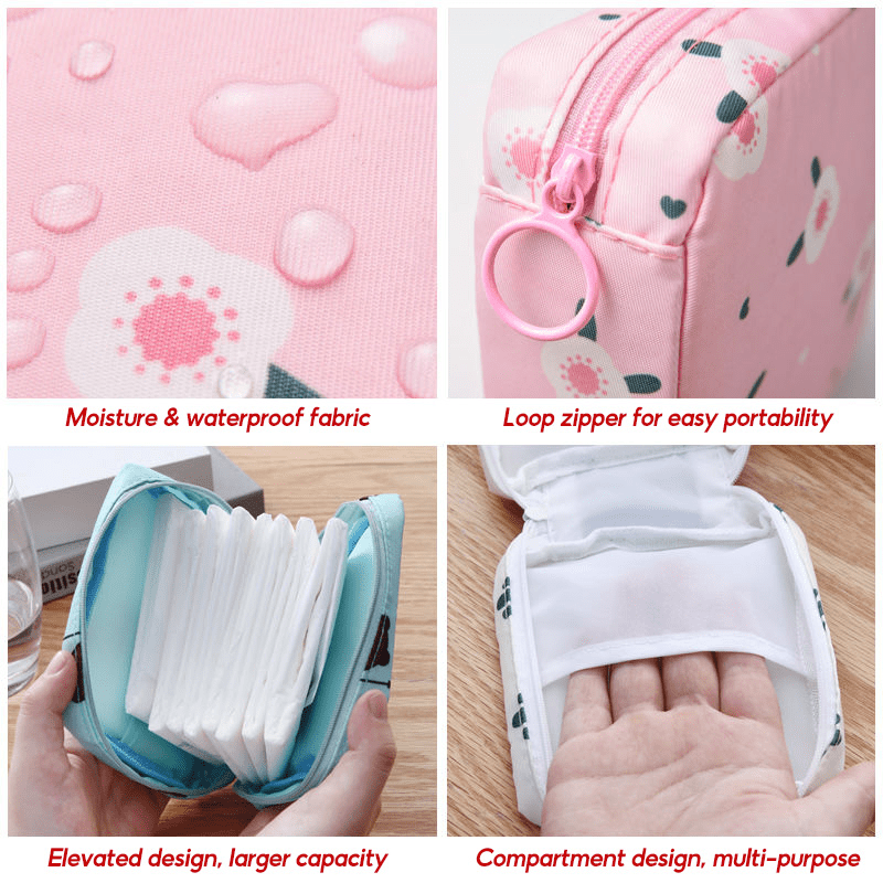Makeup bags & Storage
1pc Polyester Cosmetic Bag - Unscented, Non-Waterproof Multi-Function Travel Organizer for Toiletries, Sanitary Products, and Makeup