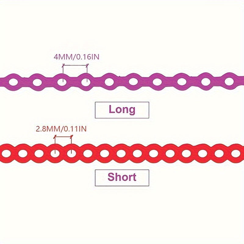 Oral Care
Ultra-Flex Orthodontic Elastic Chain - Durable Rubber Bands For Braces, Easy Application & Long-Lasting, Transparent & Color Options Braces Rubber Bands
