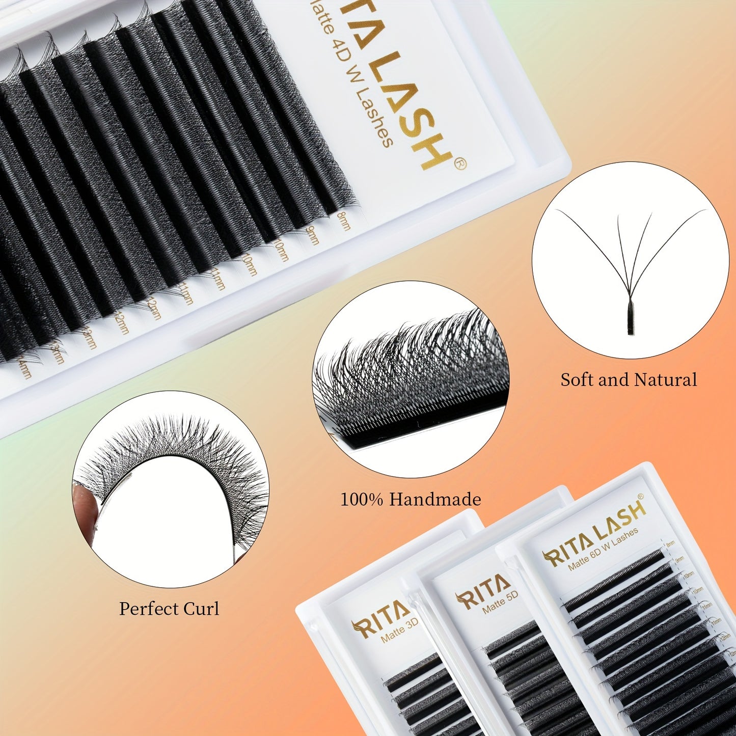False Eyelashes
Eyelash Extensions Cluster 3D W Shape Dual-core Volume Lashes Handmade Long Stem 0.07mm C/D Curling 8-15mm Mix Matte Black Premade Fans 3 Tips False Eyelash Extension
