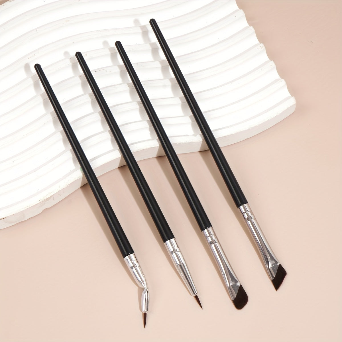 False Eyelashes
Eye Makeup Brush Set, 4pcs Professional Mix Eyeshadow Makeup Brushes, Suitable For Concealing, Brow Drawing & Eyeliner, Various Eye Makeup Brushes Are Great For Beginners And Artists, Portable For Travel