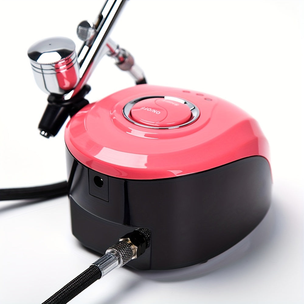Beauty Tools
1 Set Mini Airbrush Kit With Portable Air Brush Compressor Set, Dual - Action Gravity Feed Air Brushes For Painting, Craft, Hobby, Cake Decorating, Hydrating And Beauty