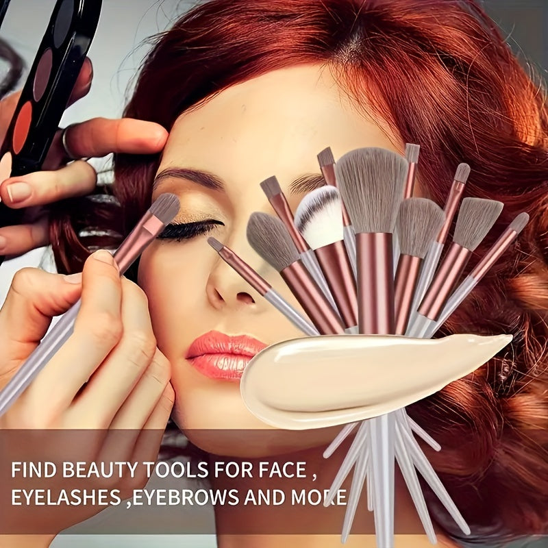 Beauty Tools
13 Pcs Soft Makeup Brush, For Foundation Blending, Eye Shadow Application, Kabuki Blending Beauty Tools