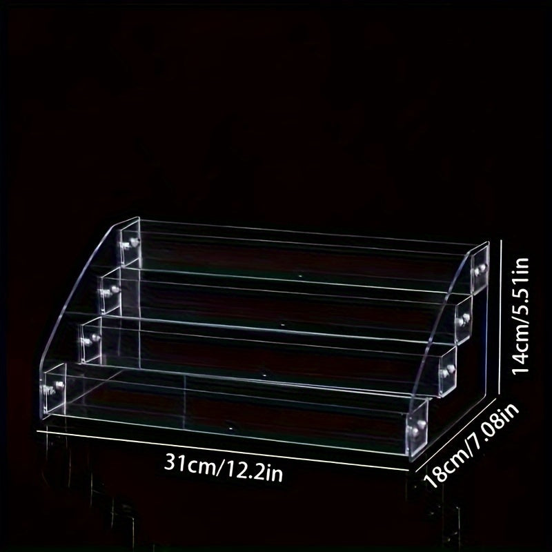 Makeup bags & Storage
1Pc Multi-layer Transparent Cosmetic Rack - Organize And Display Eyeshadow, Perfume, Lipstick And Nail Polish - Space-saving Home Desktop Storage Rack