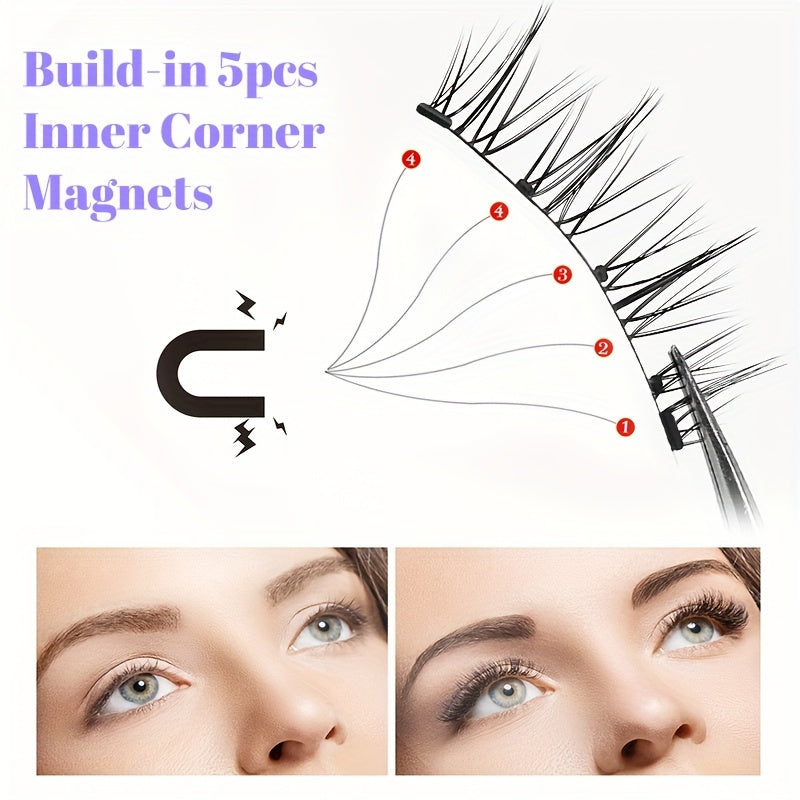 False Eyelashes
Magnetic Eyelashes With A Clip, False Eyelash Set, Glue-free, Comfortable And Safe, Eyelash Extension Easy To Use, Natural Look