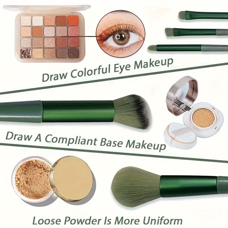 Beauty Tools
13 Pcs Soft Makeup Brush, For Foundation Blending, Eye Shadow Application, Kabuki Blending Beauty Tools
