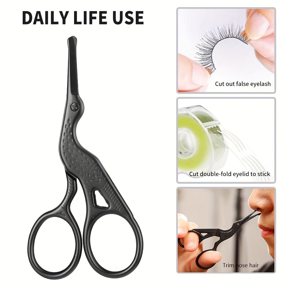Shave & Hair Removal
Safety Round Head Stainless Steel Nose Hair Scissors, Stork Type Beauty Scissors For Eyebrows, Nose Hair, Beard, Ear Hair, Stainless Steel Eyebrow Scissors, Men And Women Professional Facial Hair Scissors