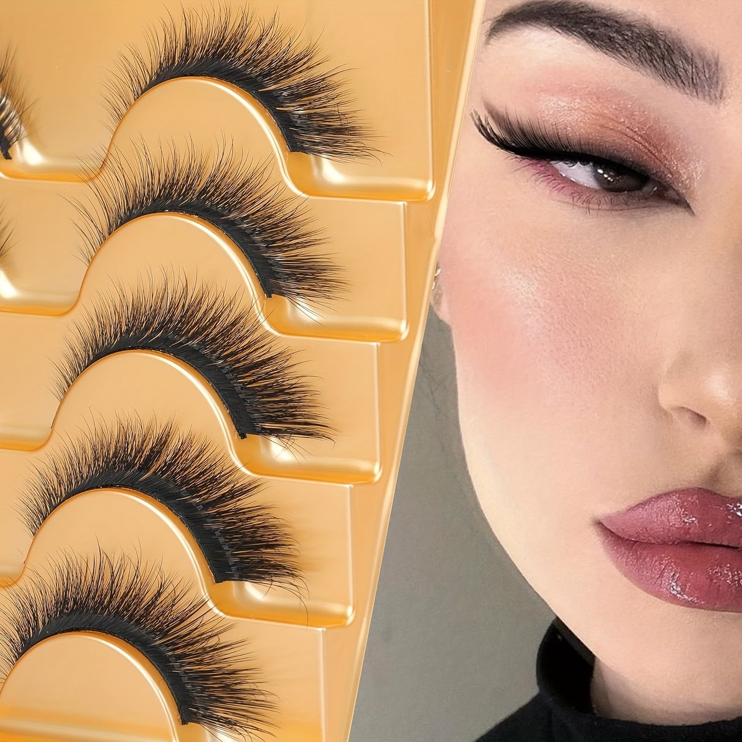 False Eyelashes
Fox Eye Cat Eye Lashes Extensions 16mm Natural Look Fluffy Angel Lashes Pack 5/10 Pairs