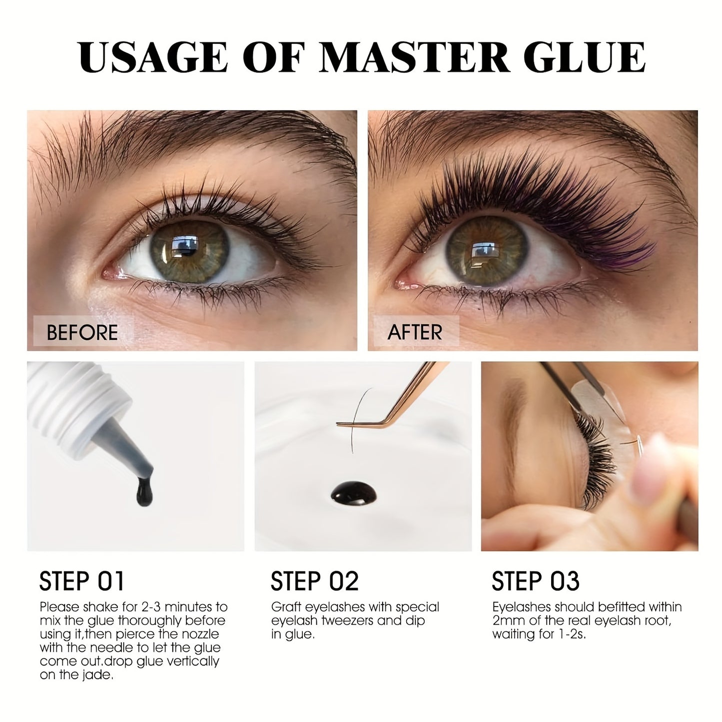 False Eyelashes
Waterproof Eyelash Adhesive, 5Ml - Alcohol-Free, Long-Lasting Lash Glue For Easy Application & Durable Hold