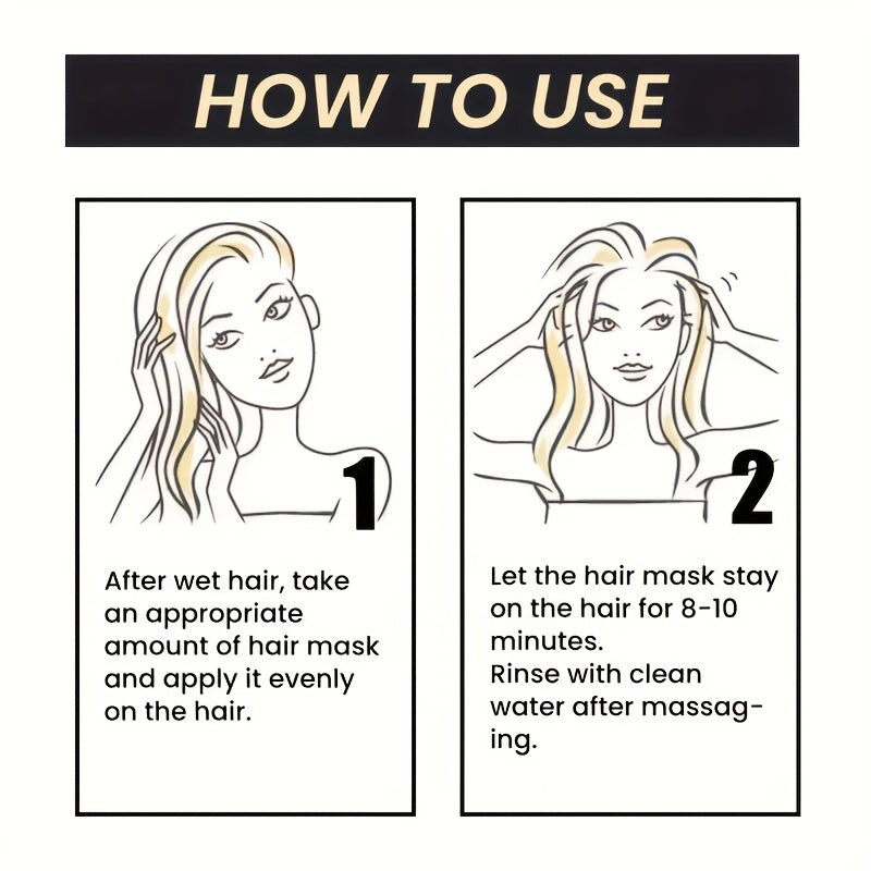 Hair Care
Keratin Hair Mask, Moisturizing Hair Mask For Damaged Dry Hair, Healthy Hair Penetrates Root To Tip