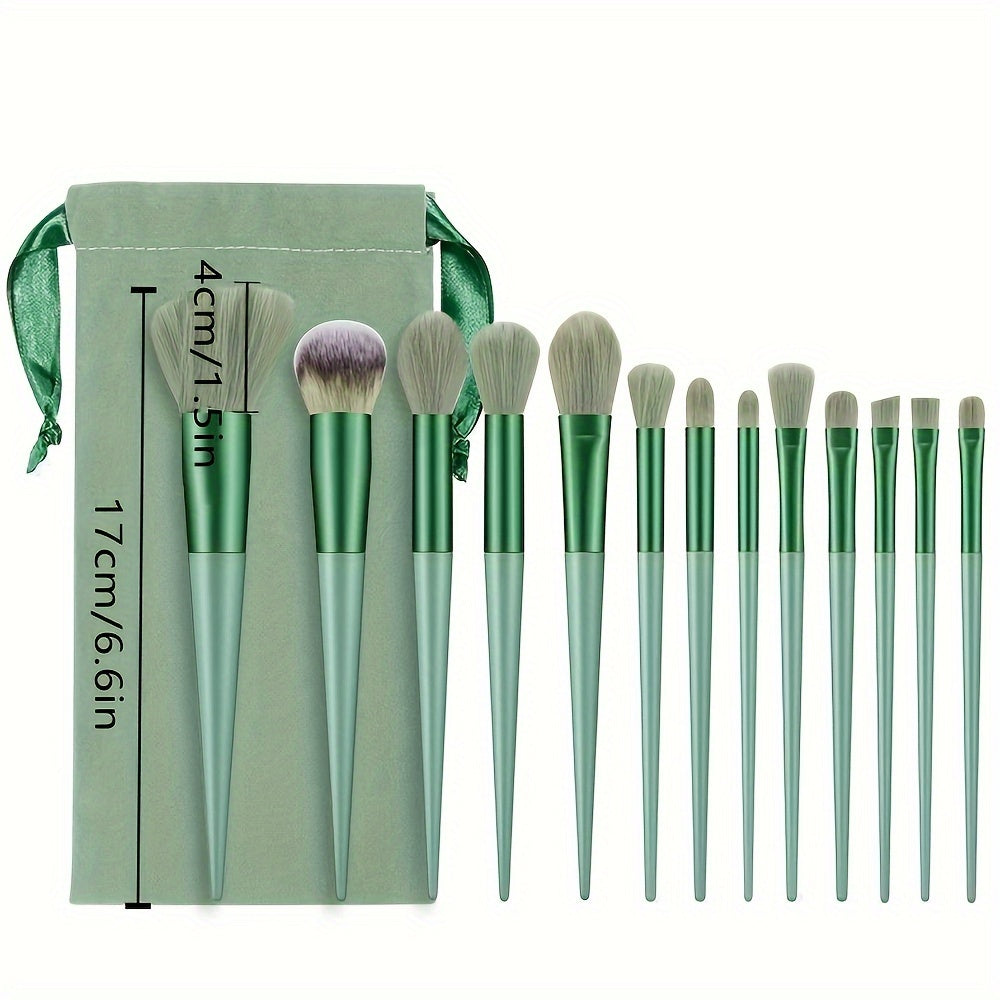 Beauty Tools
13pcs Professional Makeup Brush Set For Foundation, Blush, Concealer & Eyeshadow - Soft Nylon Bristles, Fragrance-Free, Ideal For Beginners To Pros Makeup Brushes Makeup Brush Holder