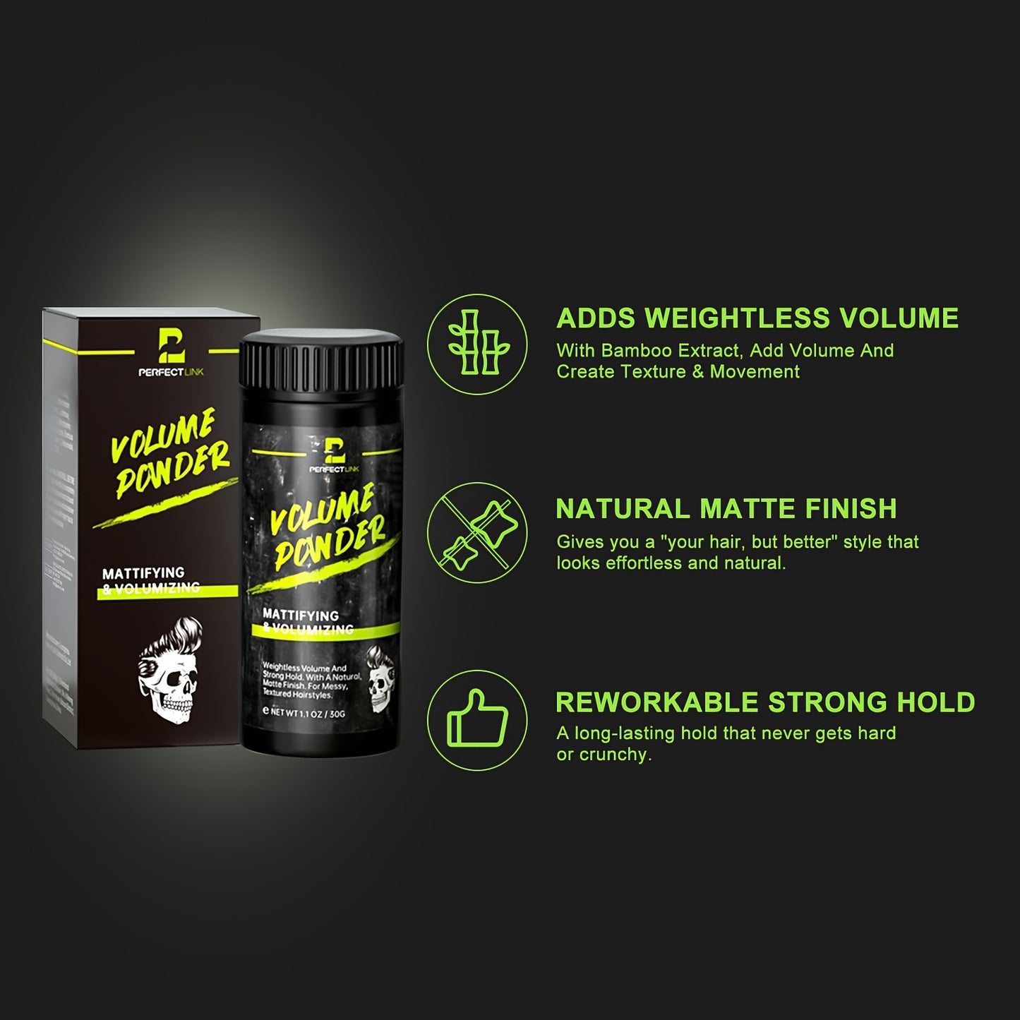 Hair Care
Strong Hold Hair Volume Powder - Mattifying and Volumizing Root Lifting Powder for Styling and Texture