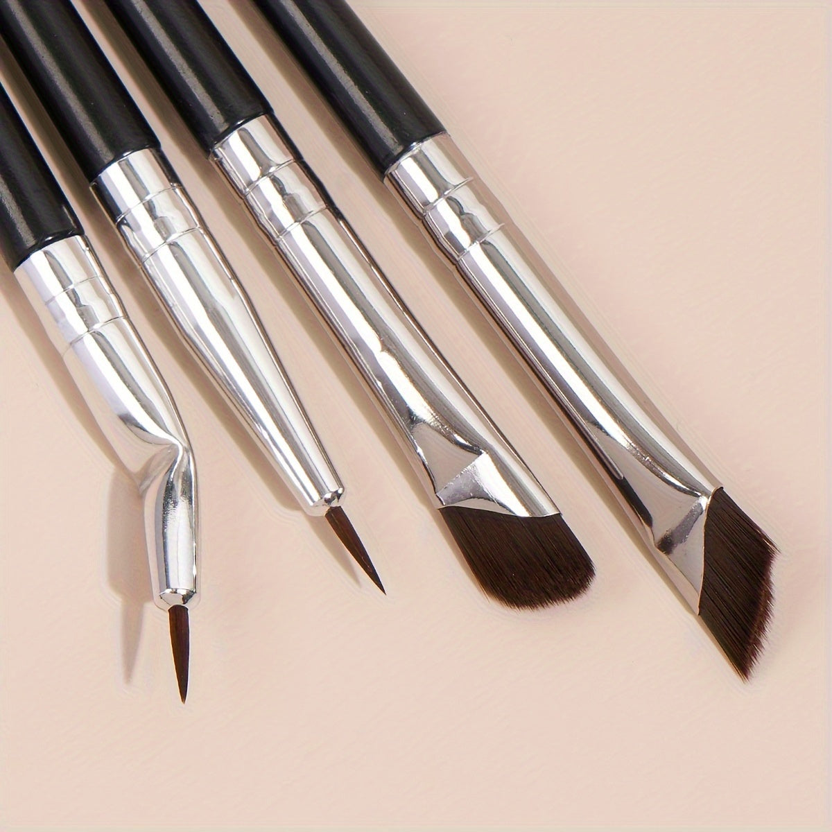 False Eyelashes
Eye Makeup Brush Set, 4pcs Professional Mix Eyeshadow Makeup Brushes, Suitable For Concealing, Brow Drawing & Eyeliner, Various Eye Makeup Brushes Are Great For Beginners And Artists, Portable For Travel
