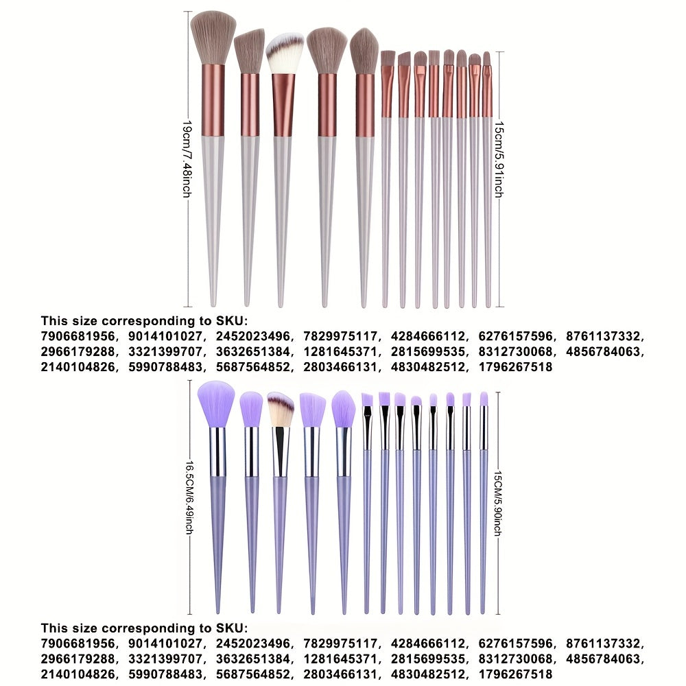 Beauty Tools
13Pcs Makeup Brushes Soft Fluffy Professional Foundation Blush Powder Eyeshadow Kabuki Blending Makeup Brush Beauty Tools Valentine's Day Birthday Gift