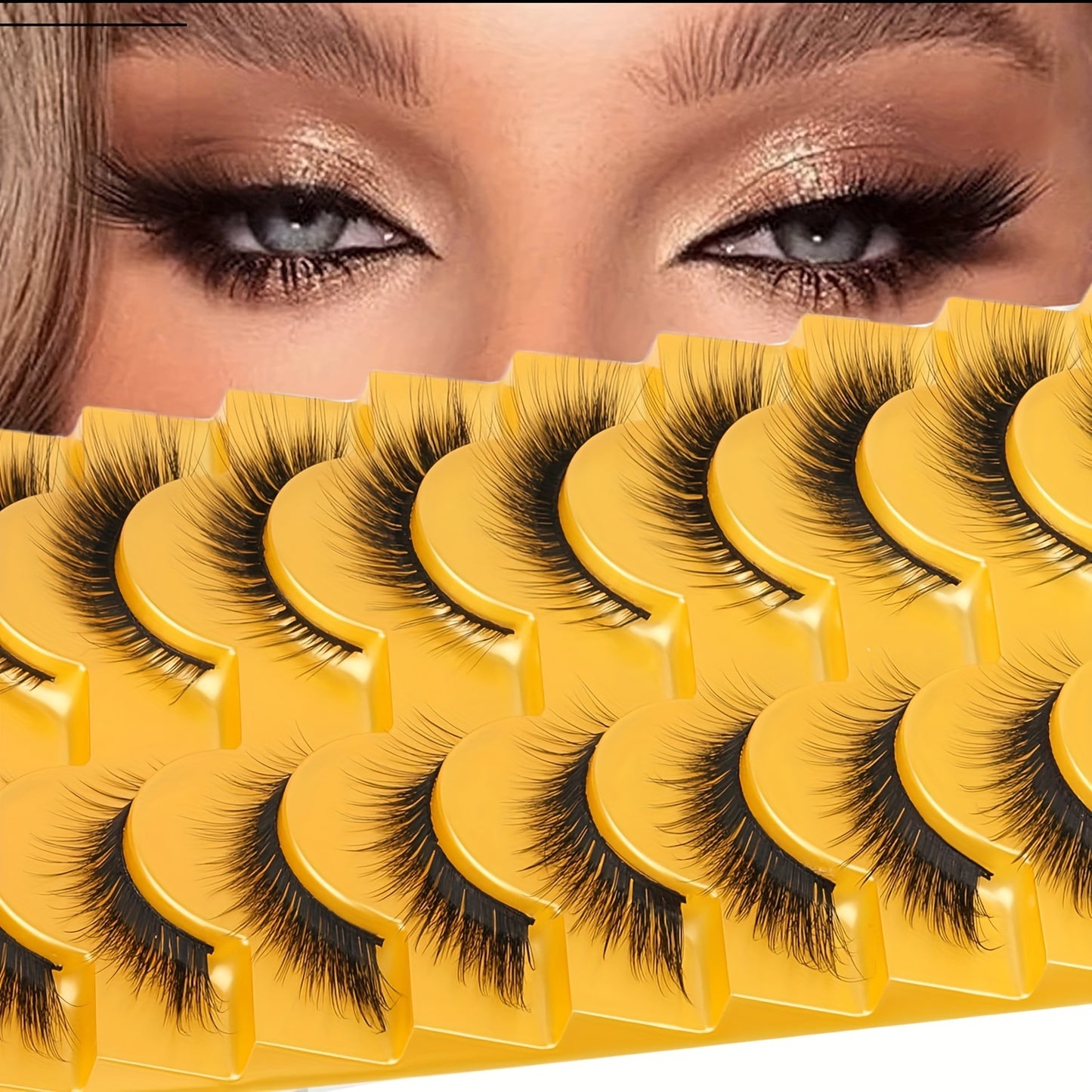 False Eyelashes
Fox Eye Cat Eye Lashes Extensions 16mm Natural Look Fluffy Angel Lashes Pack 5/10 Pairs