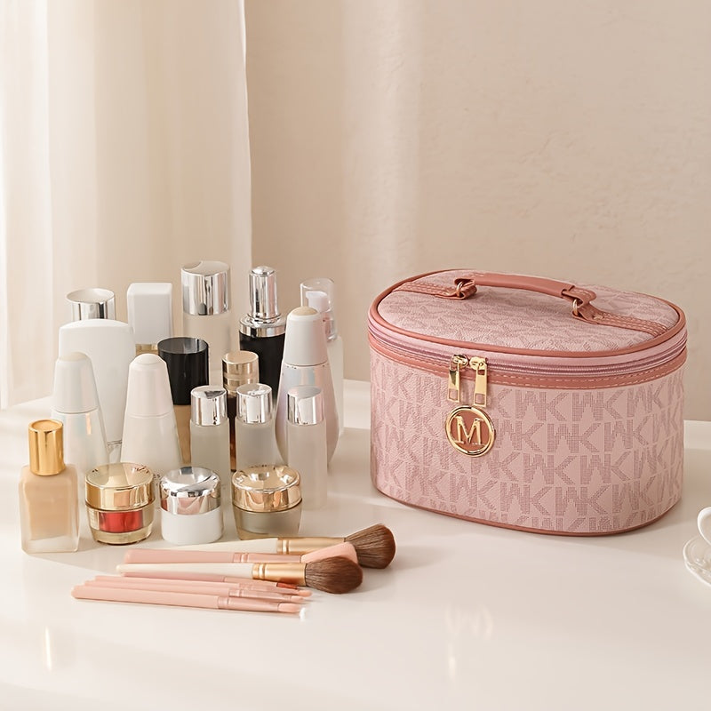 Makeup bags & Storage
Luxury Waterproof Makeup Organizer - Large Capacity, Multi-Functional Travel Cosmetic Bag With Portable Cylinder Design For Women