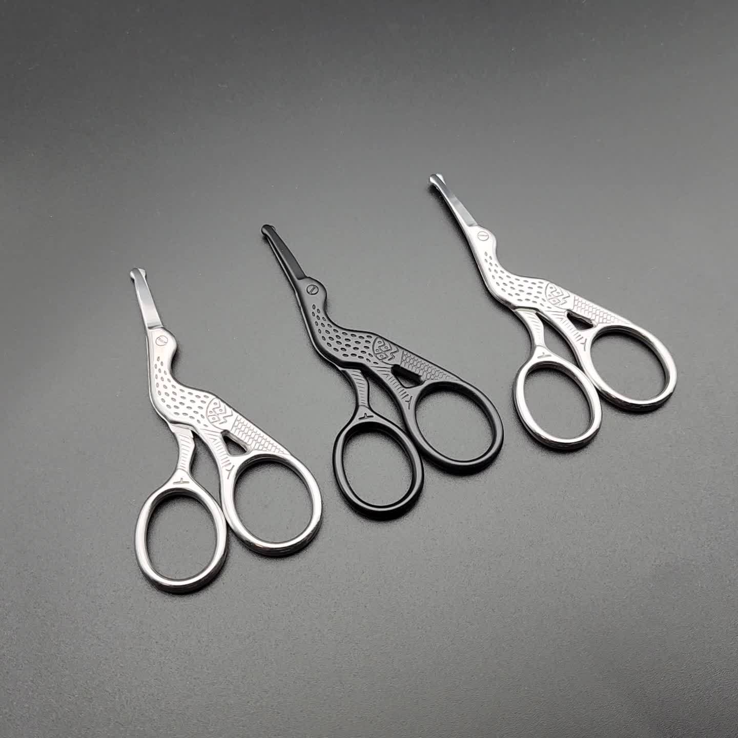 Shave & Hair Removal
Safety Round Head Stainless Steel Nose Hair Scissors, Stork Type Beauty Scissors For Eyebrows, Nose Hair, Beard, Ear Hair, Stainless Steel Eyebrow Scissors, Men And Women Professional Facial Hair Scissors