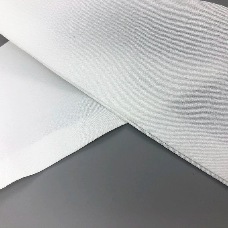 High Quality High Quality 100% Silk Scarves Two Layer Fashion Crepe De Chine Natural White Silk Head Scarf Women's Bandeau Cute Bag Ribbon