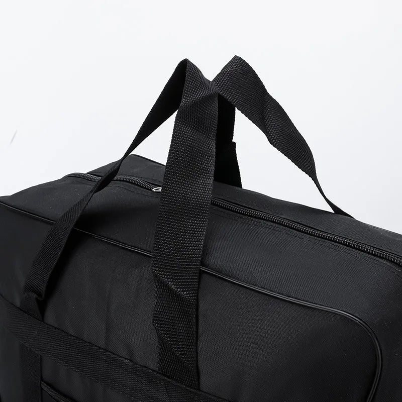 Travel Bag 27 32 42Inch Travelling Pack Wheels For Women Men Expandable Foldable Trolley Luggage Versatile Black Suitcase For Weekend Trip