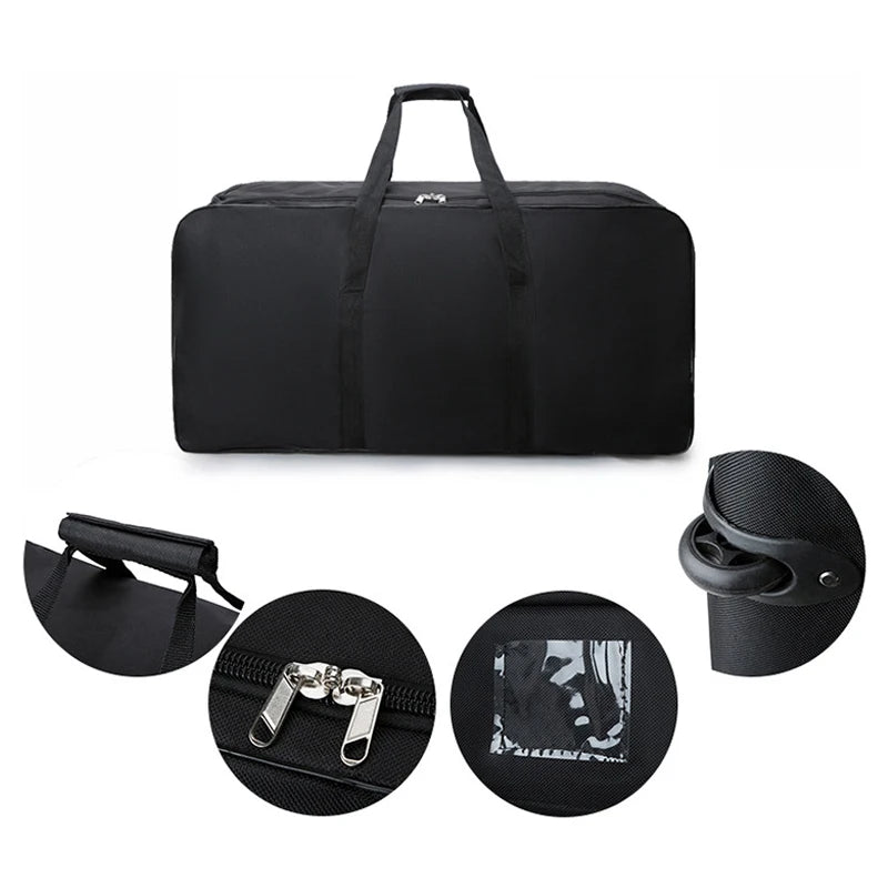 Travel Bag Unisex Universal Wheel Travel Bag Large Capacity Duffle Durable Oxford Simple Multifunction Handbag Luggage Suitcase XA573F