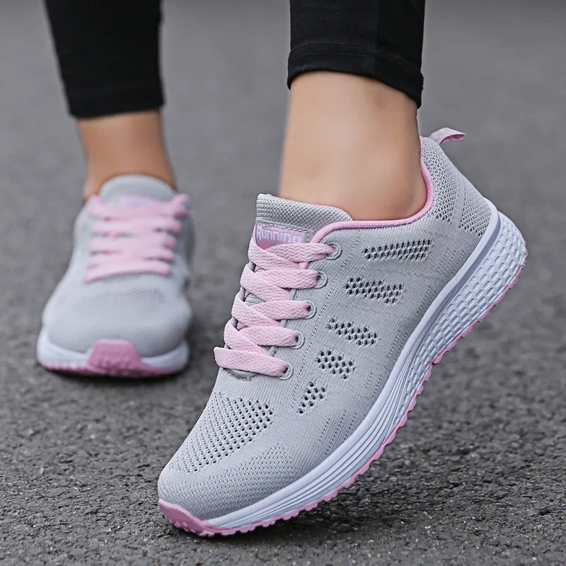 Sneaker women Casual Shoes Fashion Breathable Walking Mesh Flat Shoes Woman White Sneakers Women 2024 Tenis Feminino Female Shoes