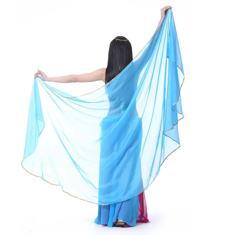 dancers
1pcs Woman Belly Dancing Chiffon Veil Dance Dancing Costume Chiffon Shawl Veil 250*120CM