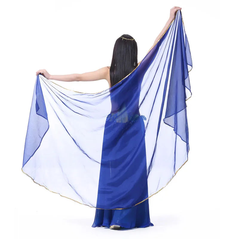 dancers
1pcs Woman Belly Dancing Chiffon Veil Dance Dancing Costume Chiffon Shawl Veil 250*120CM