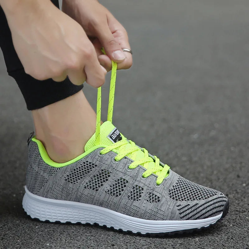Sneaker women Casual Shoes Fashion Breathable Walking Mesh Flat Shoes Woman White Sneakers Women 2024 Tenis Feminino Female Shoes