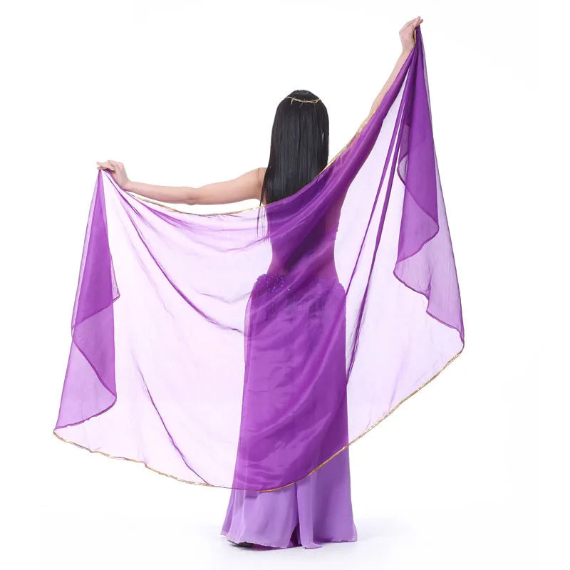 dancers
1pcs Woman Belly Dancing Chiffon Veil Dance Dancing Costume Chiffon Shawl Veil 250*120CM