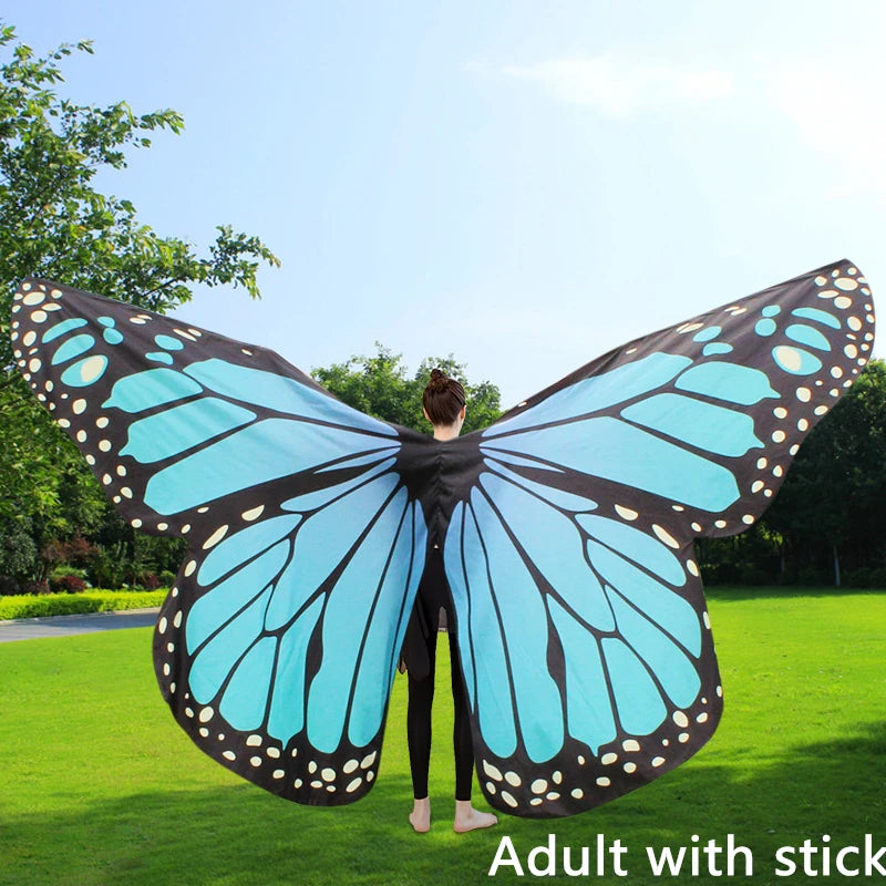 dancers
Belly Dance Wings Butterfly Wings Sticks Ba Belly Dancing Costume Children Women Adult Bellydance Colorful Wings