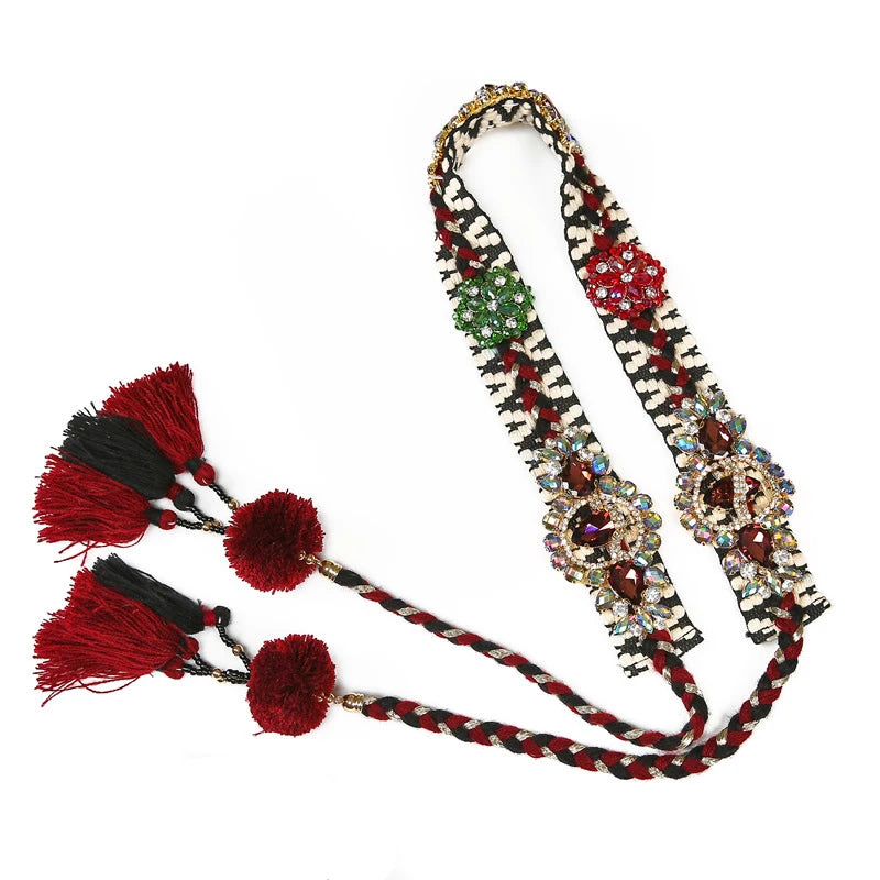 dancers
Tribal Style Belly Dance Waist Chain New Practice Dancing Anti-Scratch Luxury Diamond Tassel Belt Sexy Rhinestones