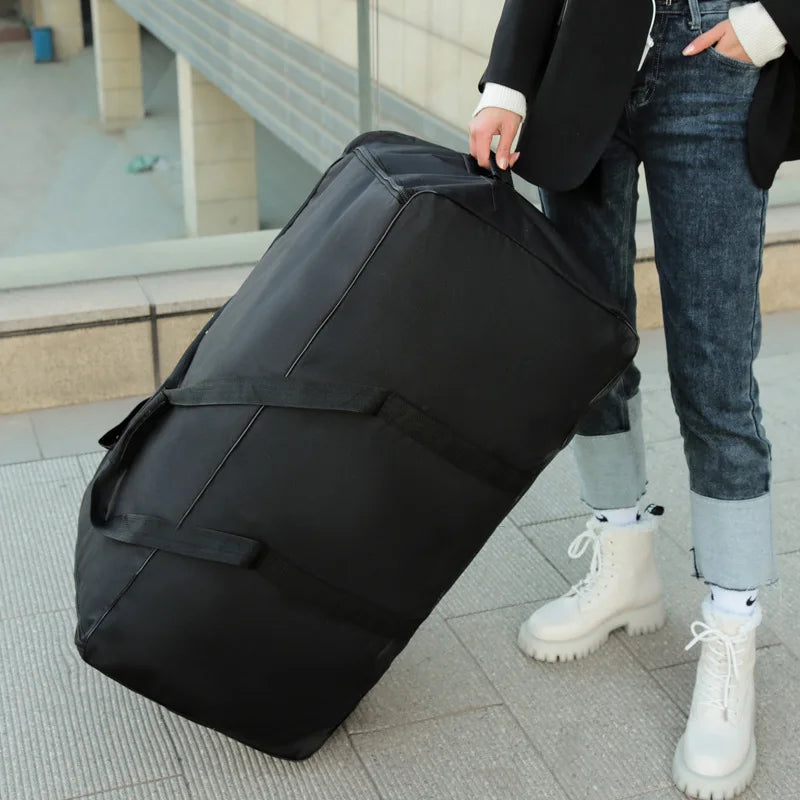 Travel Bag Unisex Universal Wheel Travel Bag Large Capacity Duffle Durable Oxford Simple Multifunction Handbag Luggage Suitcase XA573F
