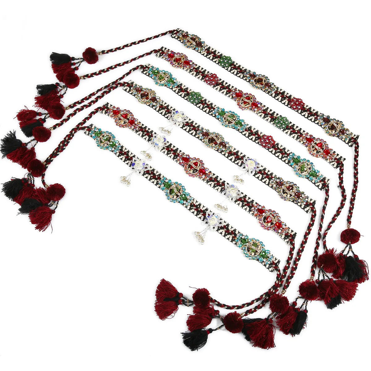 dancers
Tribal Style Belly Dance Waist Chain New Practice Dancing Anti-Scratch Luxury Diamond Tassel Belt Sexy Rhinestones