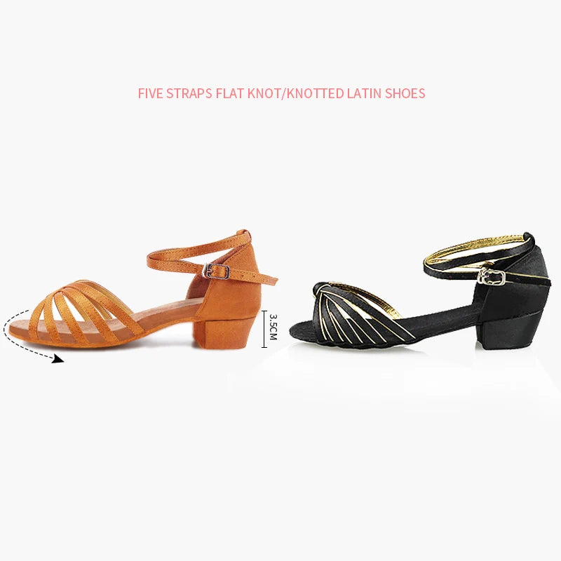 dancers
Girls Women Latin Shoes Low Heel Latino Salsa Modern Ballroom Shoes Tango Salsa Rumba Latin Dance Shoes