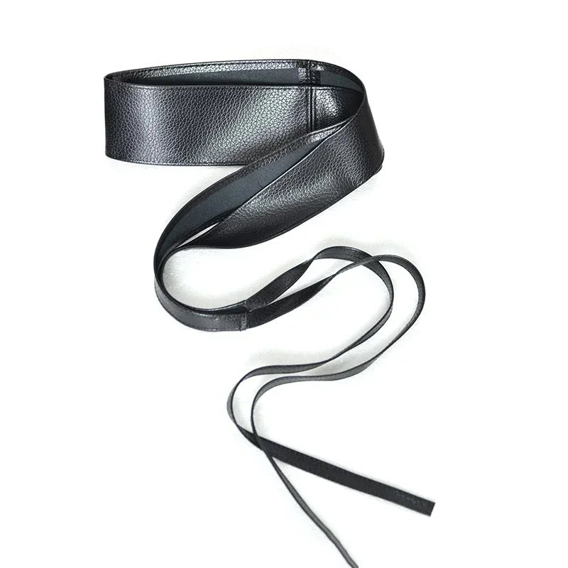 Belts Wide Belts Simple Wrap Waistband Coat Corset Designer Luxury Cummerbunds Waistbelt Women Belt for Dress Leather Bowknot