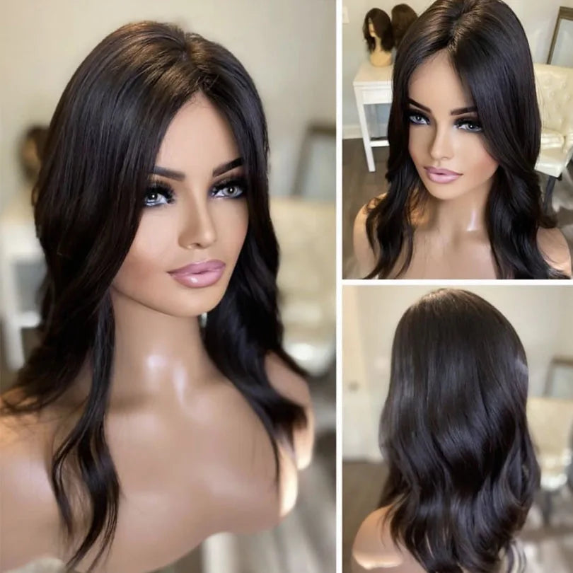 Hair Extensions and Wigs
Wavy 15X16CM Best Virgin Human Hair Topper for Women 2mc Pu Around Chinese Hair Toupee 5 Clips In Hair Topper Fine Hairpiece