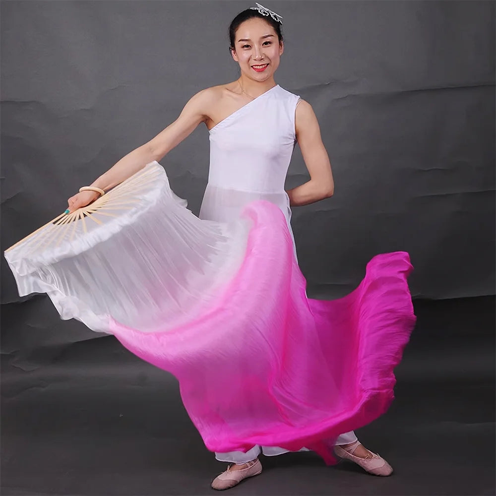 dancers
1 Pair Dance Fans Portable Belly Dance Fan Dance Performance Wedding Long Fans Gradient Color