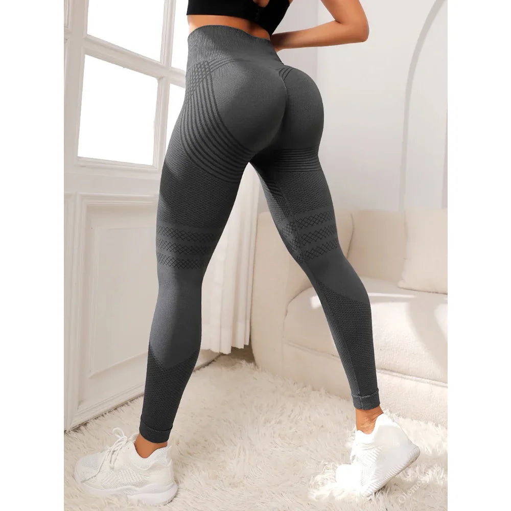 Pants Women Gym Seamless Leggings Yoga Sports Pant Stretchy High Waist