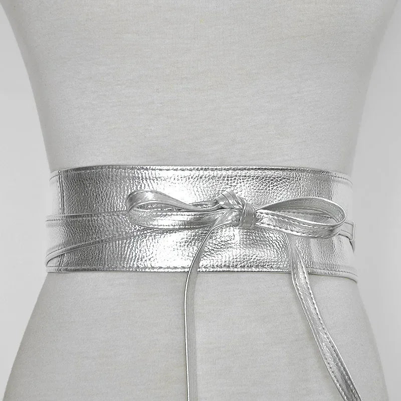 Belts Wide Belts Simple Wrap Waistband Coat Corset Designer Luxury Cummerbunds Waistbelt Women Belt for Dress Leather Bowknot