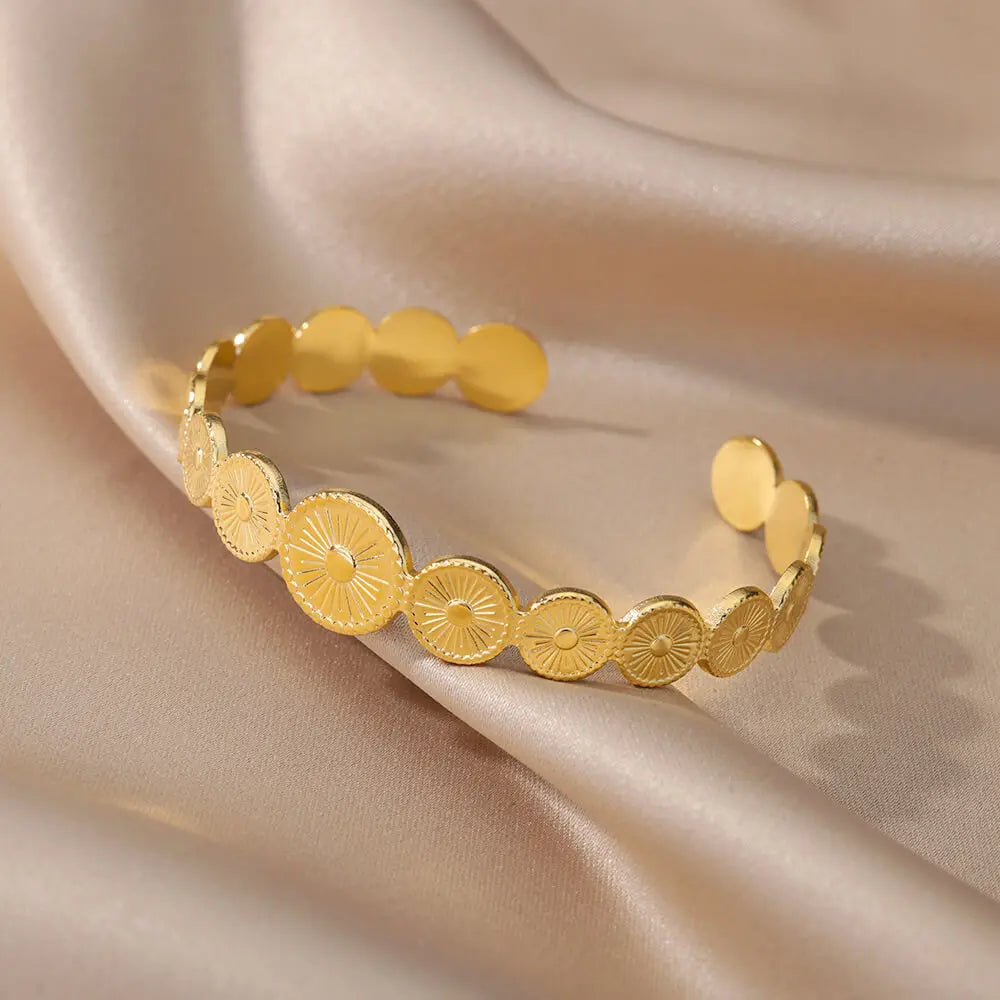 Bracelets Luxury Woman Snake Bracelet for Women Men Vintage Gold Color Stainless Steel Bracelet Luxury Cuff Bracelets Aesthetic Jewelry pulseras mujer