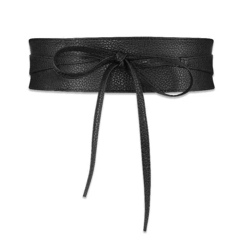 Belts Wide Belts Simple Wrap Waistband Coat Corset Designer Luxury Cummerbunds Waistbelt Women Belt for Dress Leather Bowknot