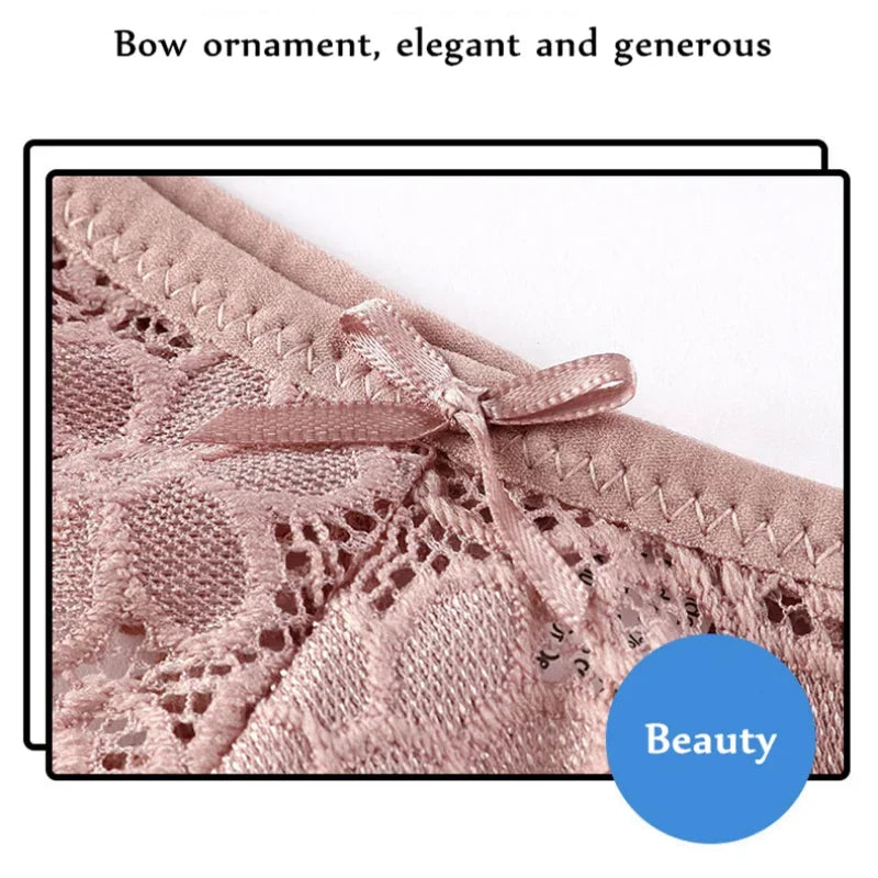Panties
New Sexy Women's Hollow Fashion Low Waist Lace Underwear Female Thongs Panties Briefs Ruffle G String