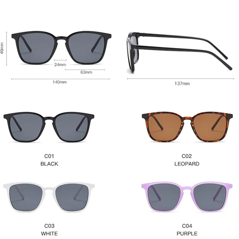 Women's Sunglasses Fashion Vintage Square Sunglasses for Women Brand Designer Luxury Mirror Sun Glasses Retro Female Shades Zonnebril Dames UV400