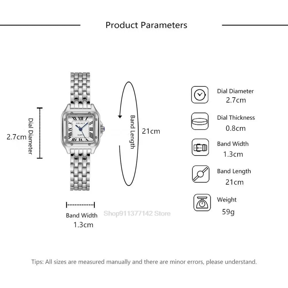Women Watch Luxury Women's Fashion Square Watches Gold Alloy Strap Ladies Quartz Wristwatches Qualities Female Roman Scale Clock