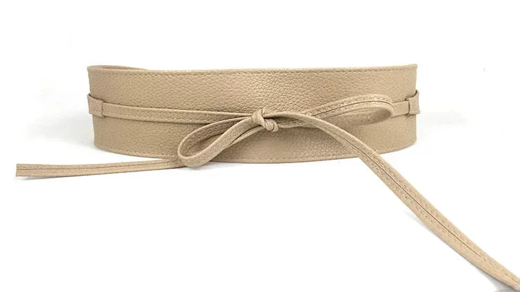 Belts Wide Belts Simple Wrap Waistband Coat Corset Designer Luxury Cummerbunds Waistbelt Women Belt for Dress Leather Bowknot